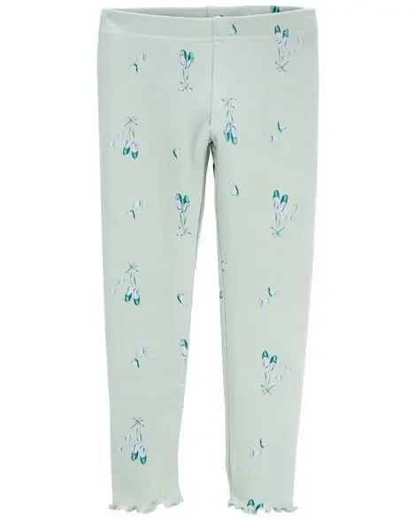 Carters Toddler Ribbed Leggings Teal 3T