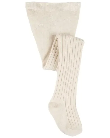 Carters Toddler Ribbed Tights Oatmeal 2T4T