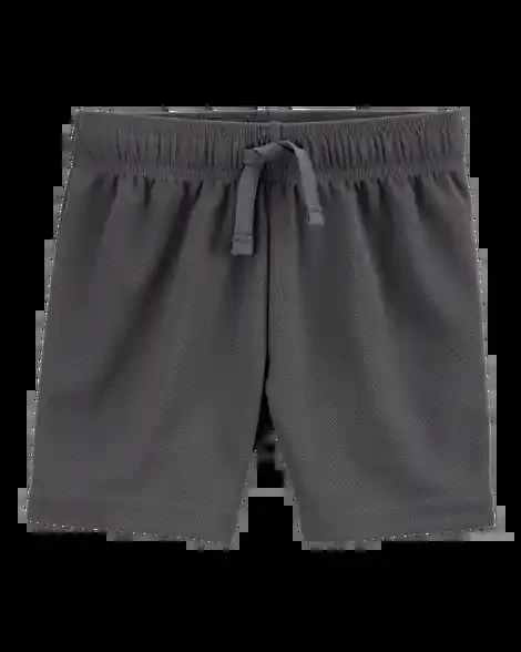 Carters Toddler Solid Cotton Blend Shorts – Gray Grey 2T