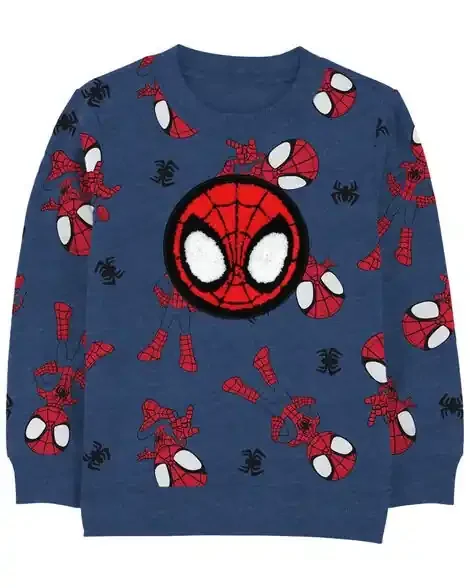 Carters Toddler Spider-Man Pullover – Navy Navy 3T