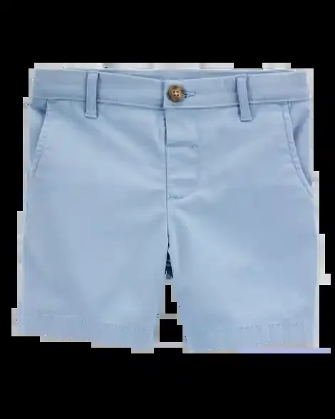Carters Toddler Stretch Chino Shorts – Blue Blue 5T