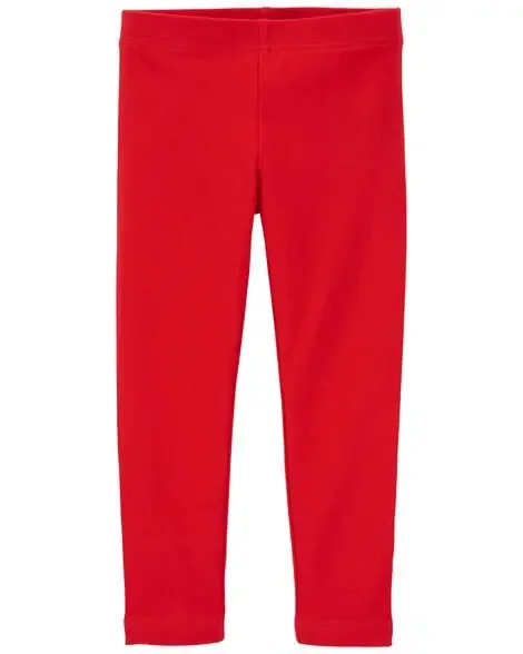 Carters Toddler Stretch Leggings Red 2T