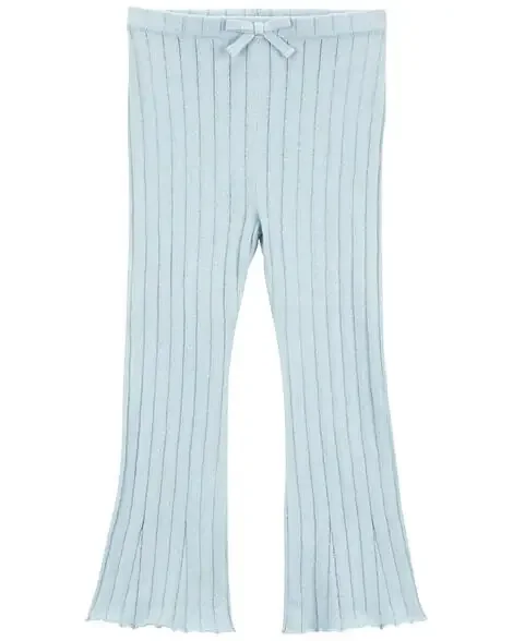 Carters Toddler Sweater Knit Pull-On Flare Pants – Blue Blue 3T