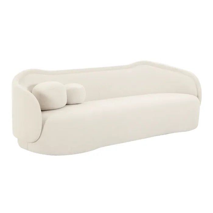 Carthage Textured Velvet Modern Sofa