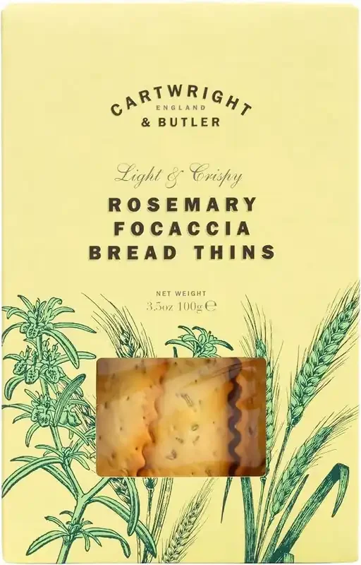 Cartwright & Butler Rosemary Focaccia Bread Thins