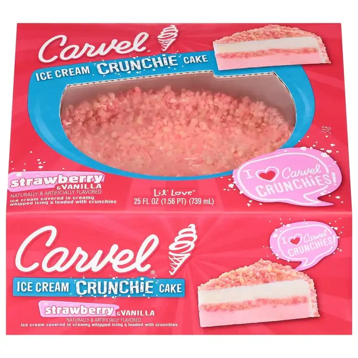 Carvel Strawberry Crunchie Ice Cream Cake 25 oz.