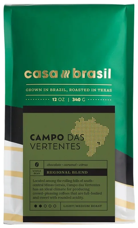 Casa Brasil Campo Das Vertentes Whole Bean Coffee