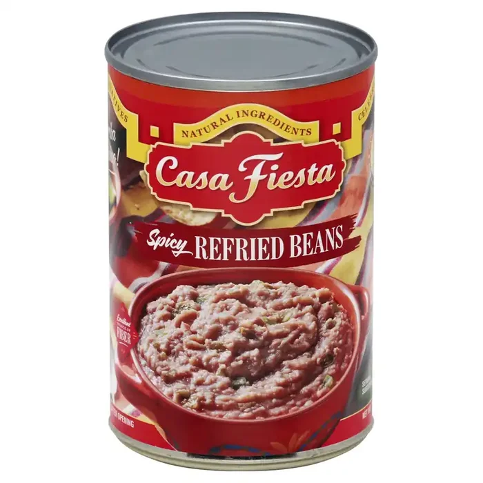 Casa Fiesta Medium Spicy Refried Beans with Jalapeno Pieces
