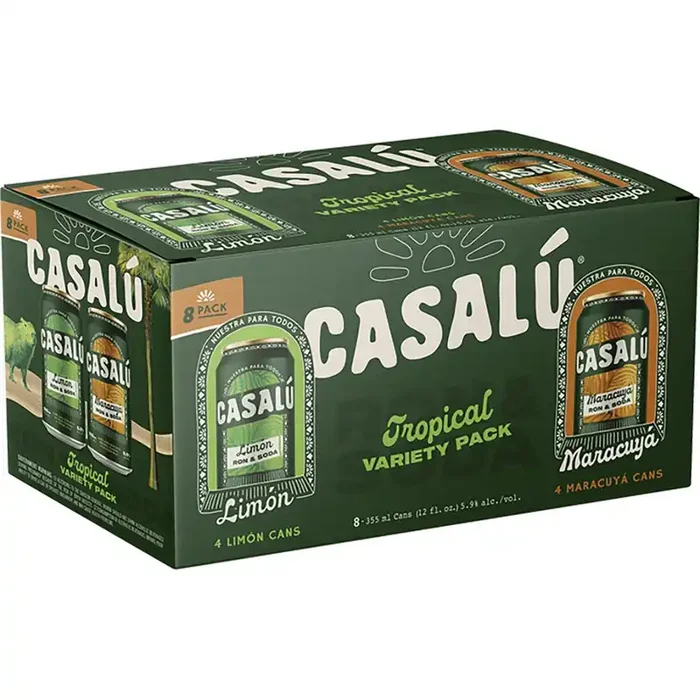 Casalu Rum Seltzer Tropical Variety 8 Pack 12Oz Can