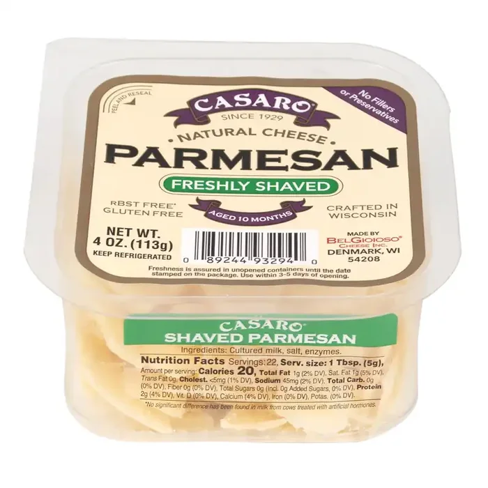 Casaro Shaved Parmesan Natural Cheese Cup – 4 oz