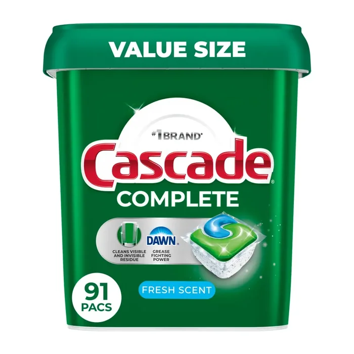 Cascade Complete Actionpacs, Fresh Scent – 91 Ct. – 91 CT