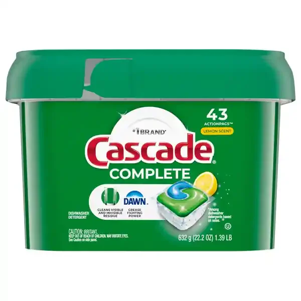Cascade Complete Dawn Lemon Scent Dishwasher Detergent ActionPacs