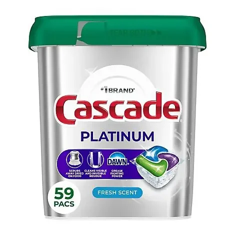 Cascade Platinum Actionpacs Fresh Scent – 59 Ct. – 59 CT