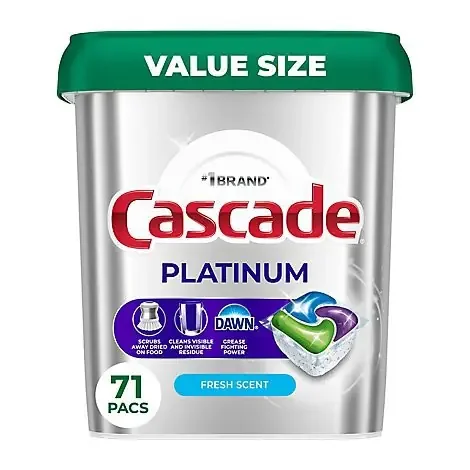 Cascade Platinum Actionpacs, Fresh Scent – 71 Ct. – 71 CT