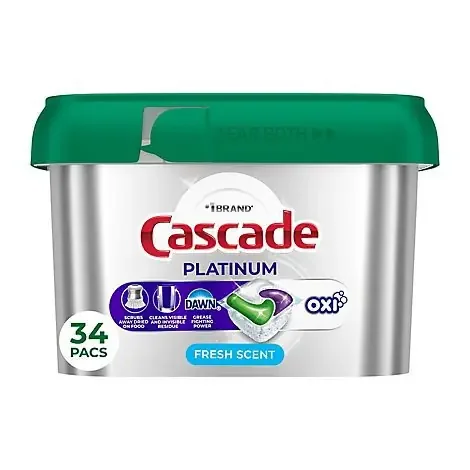 Cascade Platinum With Oxi Actionpacs, Fresh Scent – 34 Ct. – 34 CT