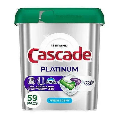 Cascade Platinum With Oxi Actionpacs, Fresh Scent – 59 Ct. – 59 CT