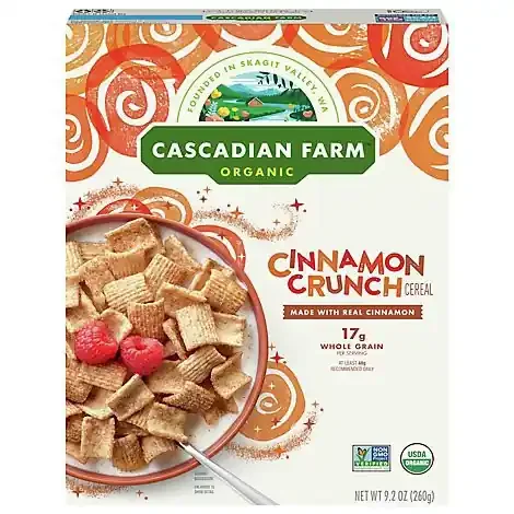 Cascadian Farm Organic Cinnamon Crunch – 9.2 Oz