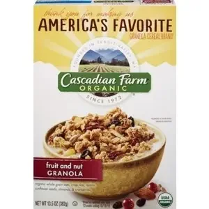 Cascadian Farm Organic Fruit And Nut Granola