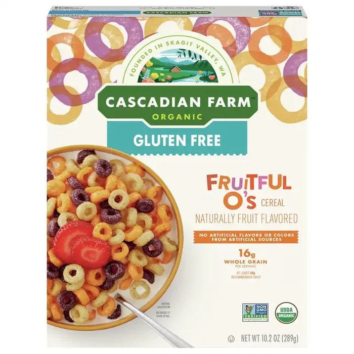 Cascadian Farm Organic Fruitful O‘s Cereal, Gluten Free, 10.2 oz.