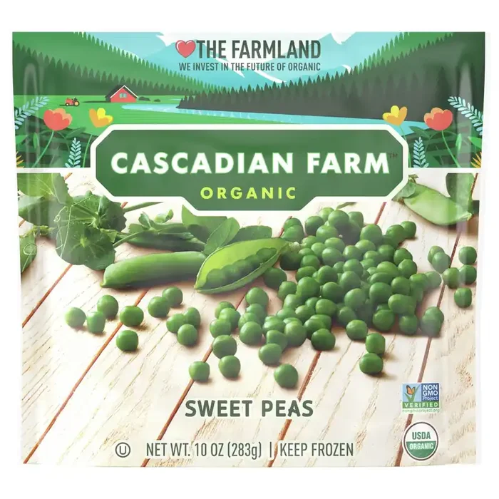 Cascadian Farm Organic Sweet Peas, Frozen Vegetables, 10 oz.