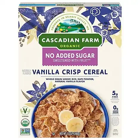 Cascadian Farm Organic Vanilla Crisp Cereal – 12 oz