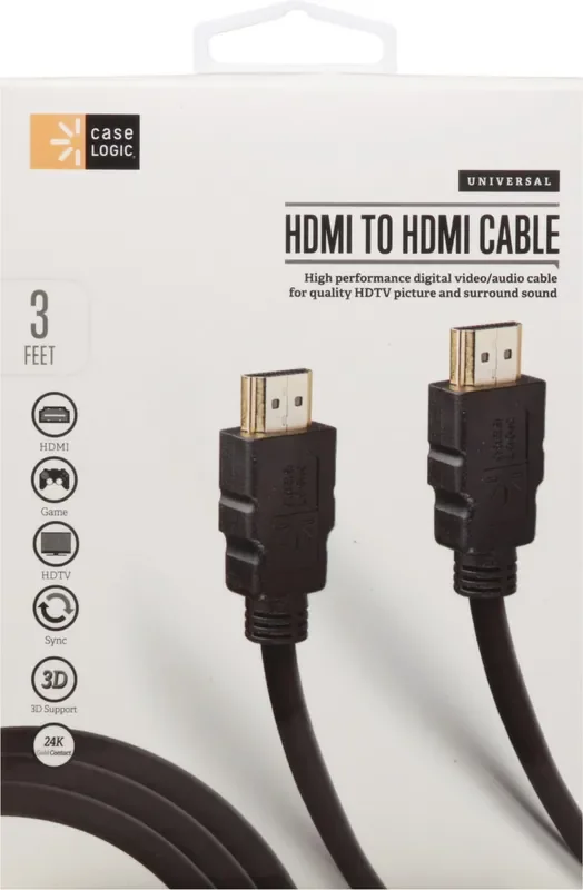 Case Logic HDMI to HDMI Cable 3ft