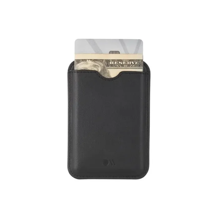 Case-Mate Card Holder with MagSafe – Black Solid Cell Phone Wallet Accessory