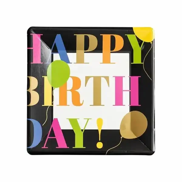 Caspari Salad Plates-Bday Surprise