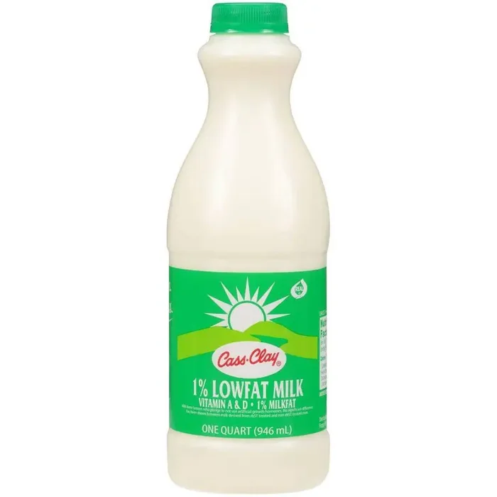 Cass Clay 1% Milk – 1qt