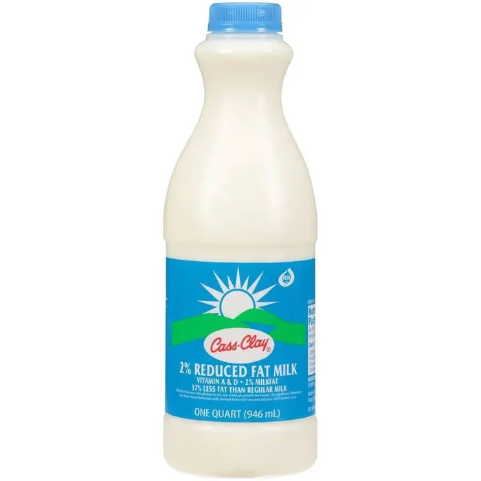Cass Clay 2% Milk – 1qt