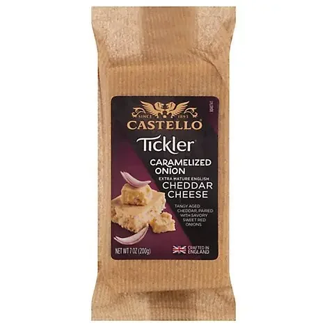 Castello Tickler Extra Mature Cheddar With Caramelized Onion – 7 Oz