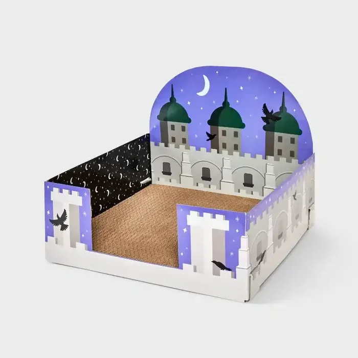 Castle Theme Cat Scratcher Pad – 15″ – Boots & Barkley™