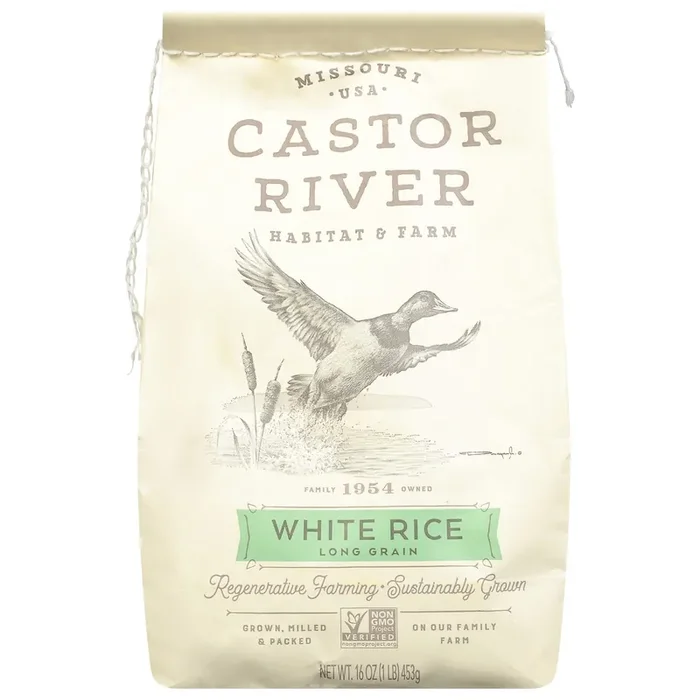 Castor River Habitat & Farm Long Grain White Rice 16 oz