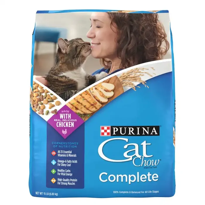 Cat Chow Purina Cat Chow High Protein Dry Cat Food, Complete – 15 lb. Bag