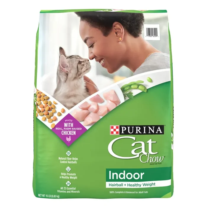 Cat Chow Purina Cat Chow Indoor Dry Cat Food, Hairball + Healthy Weight – 15 lb. Bag