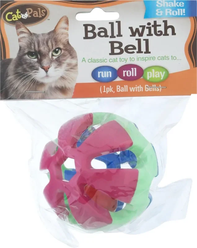 Cat Pals Ball with Bell, 1 Pk, 1 Each