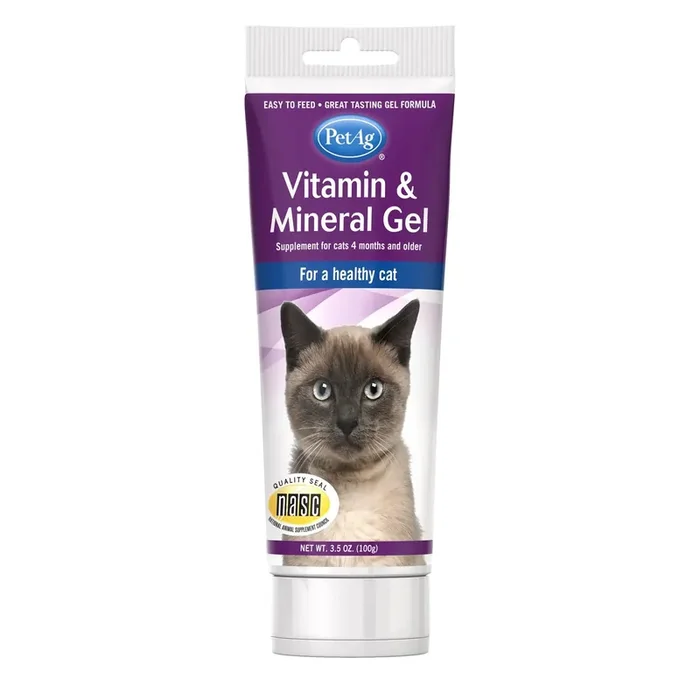 Cat-Sip Pet Ag PetAg Vitamin & Mineral Gel Supplement for Cats
