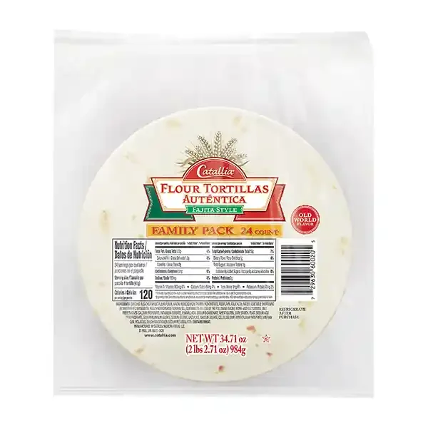Catallia Family Pack Fajita Style Tortilla