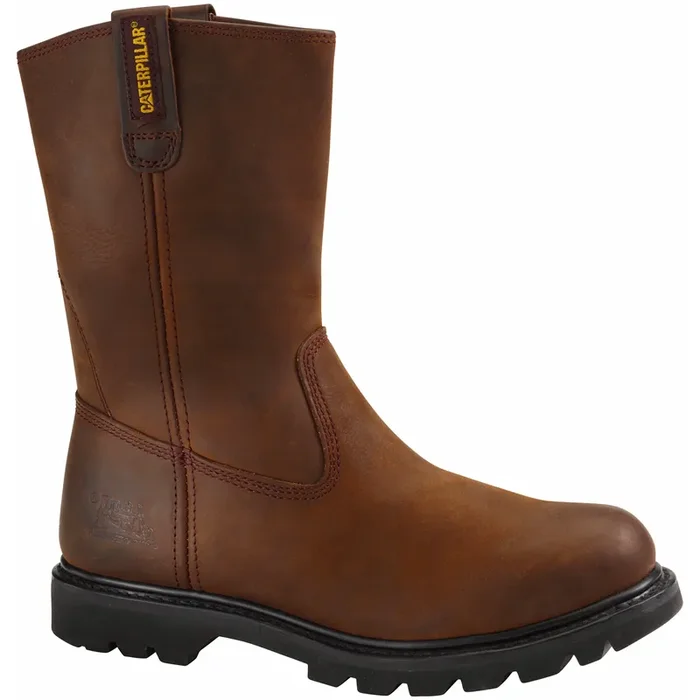 Caterpillar Men‘s Revolver Steel Toe Work Boot, Brown, 10