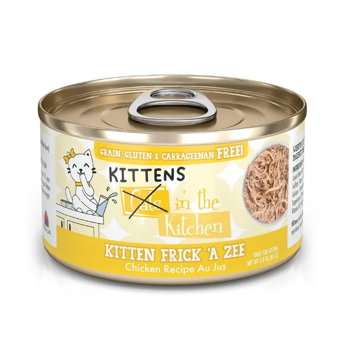 Cats in the Kitchen Kitten Frick ‘A Zee Chicken Recipe Au Jus Wet Cat Food, 3 oz.