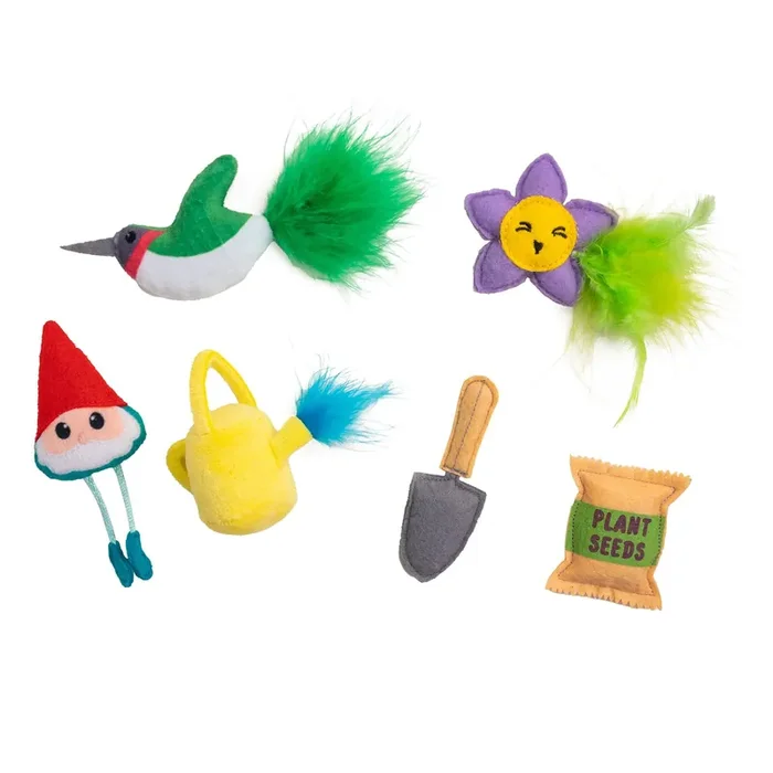 Catstages Garden Fur-ends Catnip Plush Cat Toy – 6 Pack