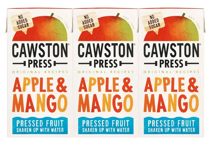 Cawston Press Apple & Mango Pressed Fruit Water 3 Pack Cartons