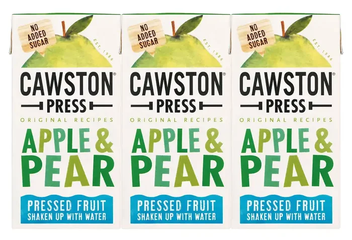 Cawston Press Apple & Pear Pressed Fruit Water 3 Pack Cartons