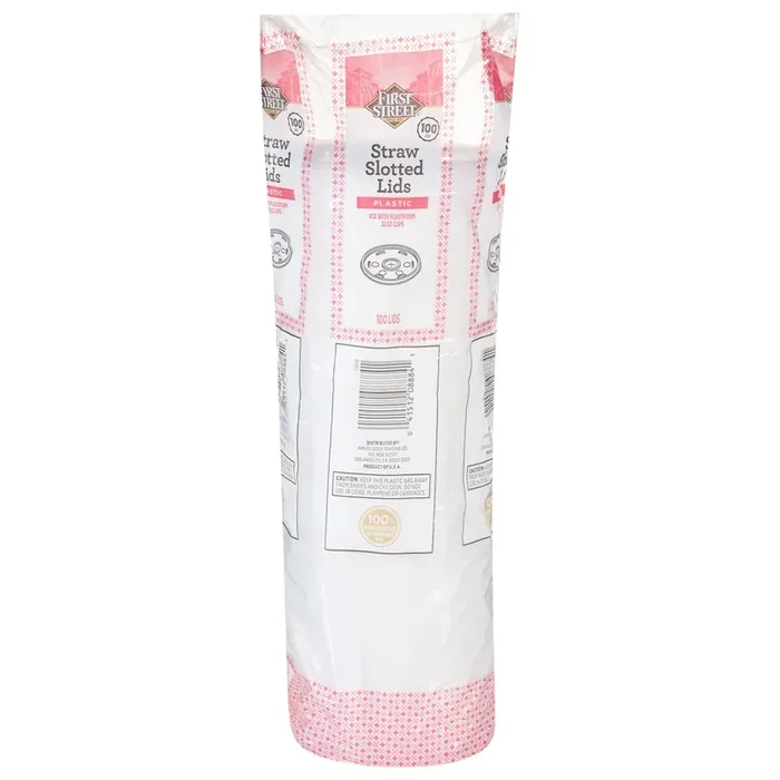 Cb02 First Street Lid Straw Slot Translucent 32 Oz (BULK)