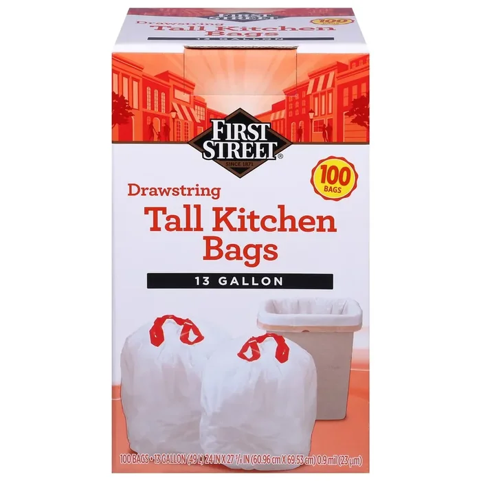 Cb24 Fs Can Liner White 13 Gal 0.90 Mil 24X27 3/8 Inch