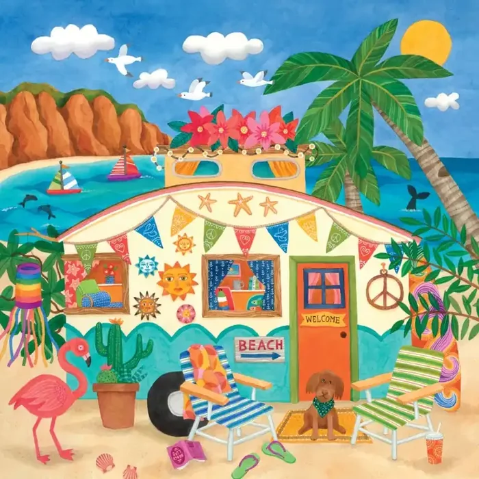 Ceaco Happy Camper Beach Puzzle