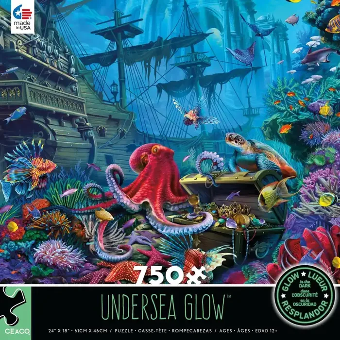 Ceaco Undersea Glow Glow In The Dark Puzzle