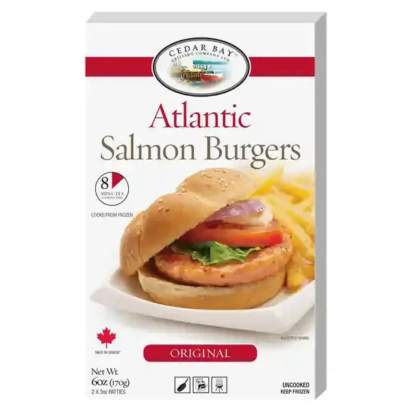 Cedar Bay Atlantic Salmon Burgers – Original