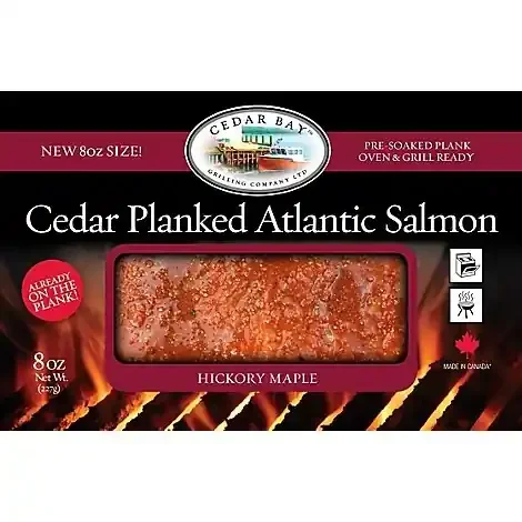 Cedar Bay Salmon Atlantic Cedar Plank Hickory Maple Box