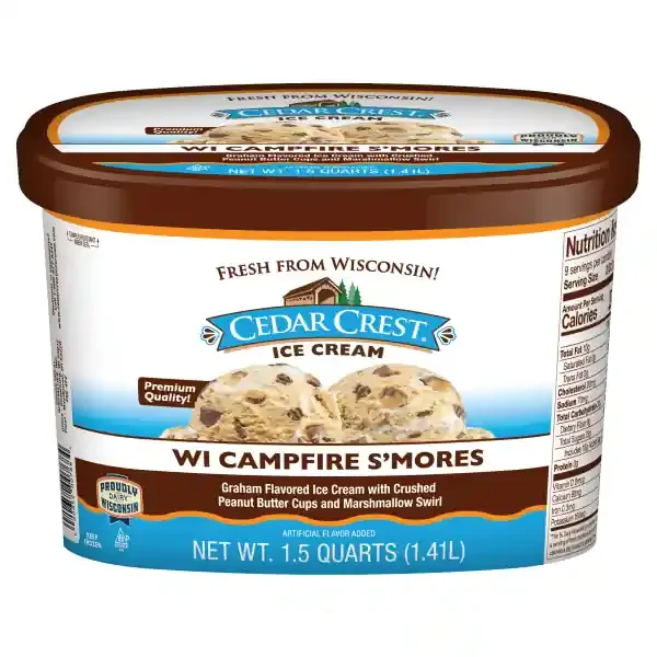 Cedar Crest Campfire Smore Ice Cream